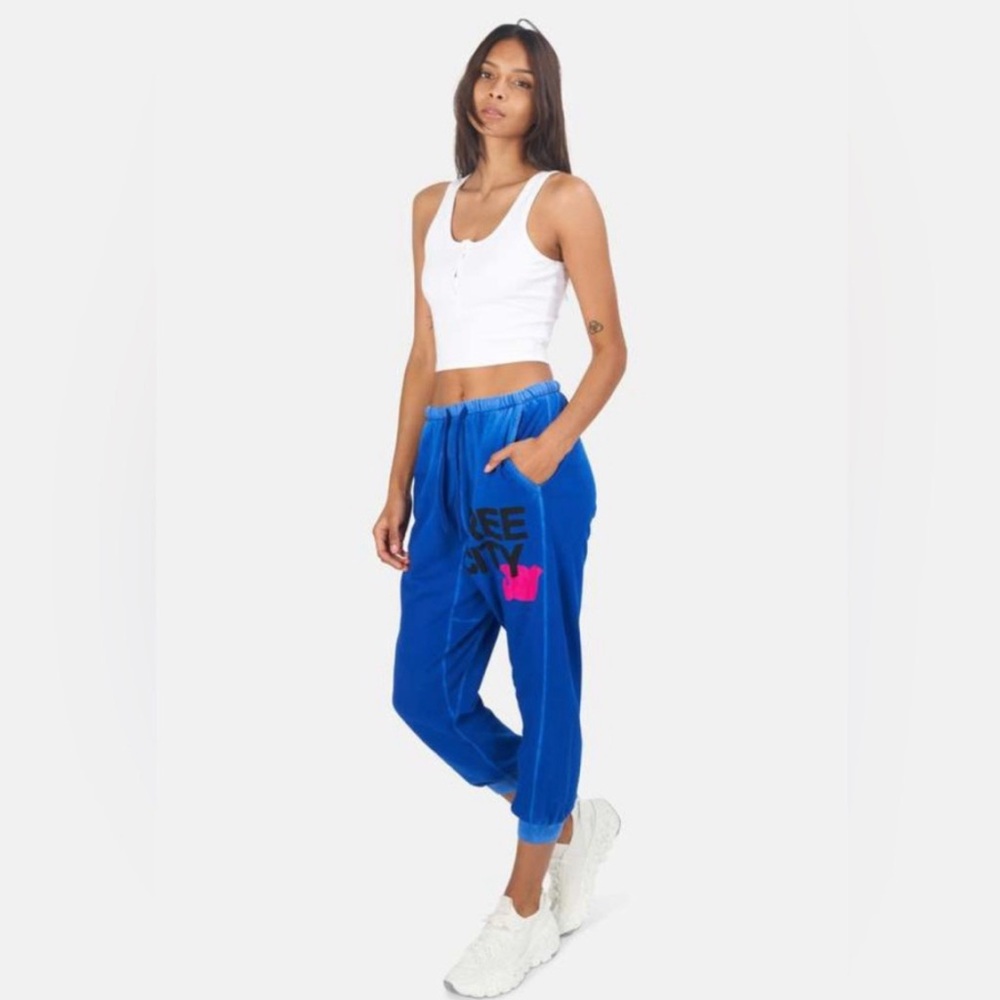 FREE CITY Large Sunfades Poket Sweatpants in electric Blu